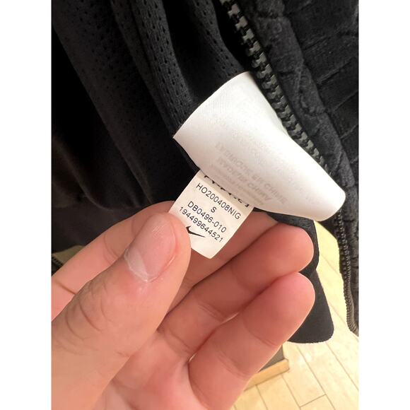 Supreme x Nike Velour All Over Swoosh Full Zip Track Jacket Black Velvet SS21 - Picture 6 of 7